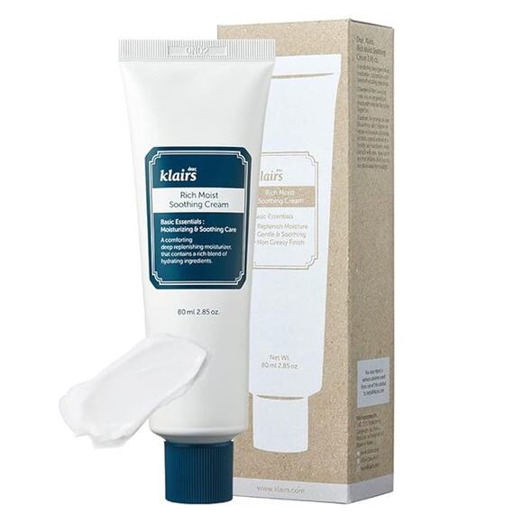 New Dear Klairs Rich Moist Soothing Cream 2.82 oz Korean Ceremide‎ Moisturizer - Picture 1 of 3